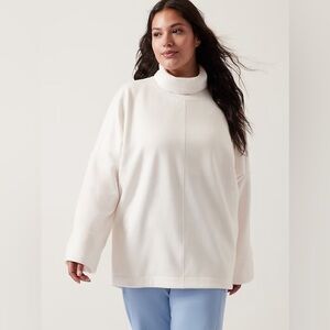 NWT Plus 1X Athleta Cozy Karma Funnel Neck Sweatshirt